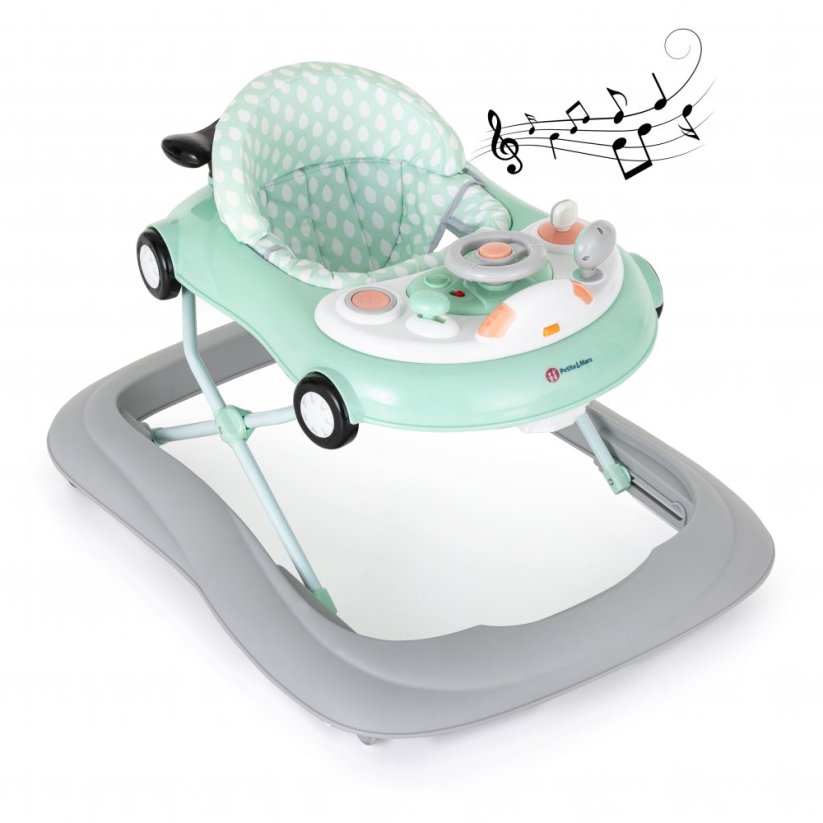 PETITE&MARS Baby Walker musical Cabrio - Variants of  Cabrio: Green