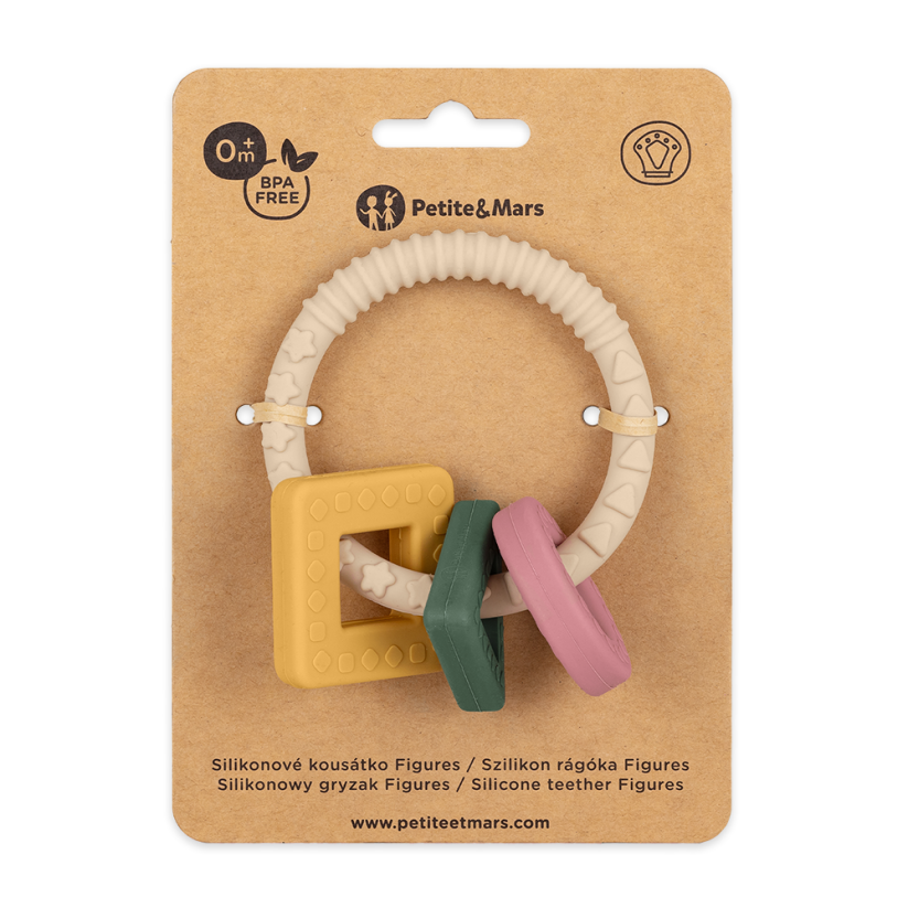 PETITE&MARS Silicone teether Figures 0m+