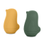 PETITE&MARS Hračky silikonové do koupele Love birds 6m+ - Varianty Love Birds: Ochre Green