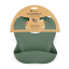 PETITE&MARS Silicone bib Take&Match 6m+ - Take&Match: Misty Green