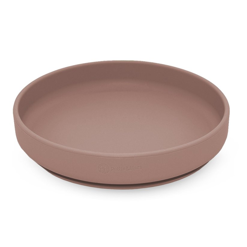 PETITE&MARS Silicone plate with suction pad TAKE&MATCH 6m+ - Take&Match: Velvet Latte