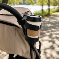 PETITE&MARS Cup Black Stroller Cup Holder