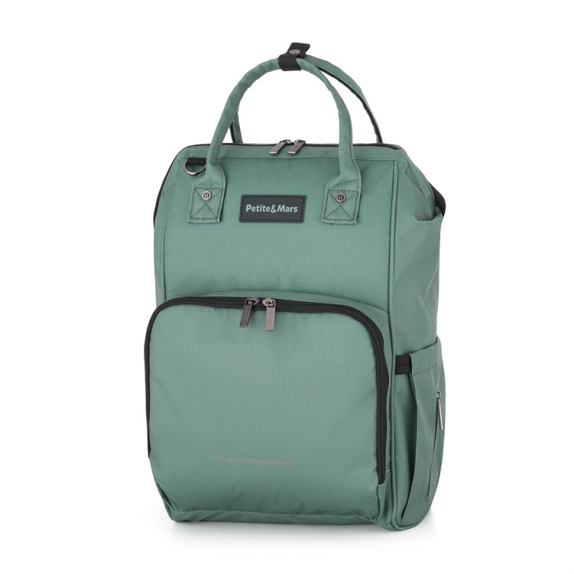 PETITE&MARS Torba/Plecak do wózka Jack – seria Catchthemoment Misty Green