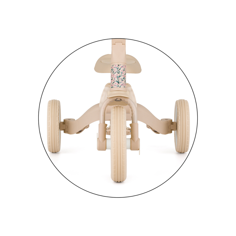 PETITE&MARS Multifunctional 5-in-1 Turbo Tricycle – Limited Edition Pink Meadow