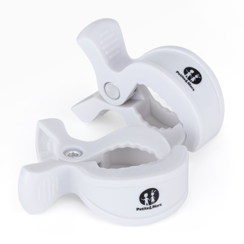 PETITE&MARS Kolíček Peg na kočárek (2 ks) - Varianty Peg: White