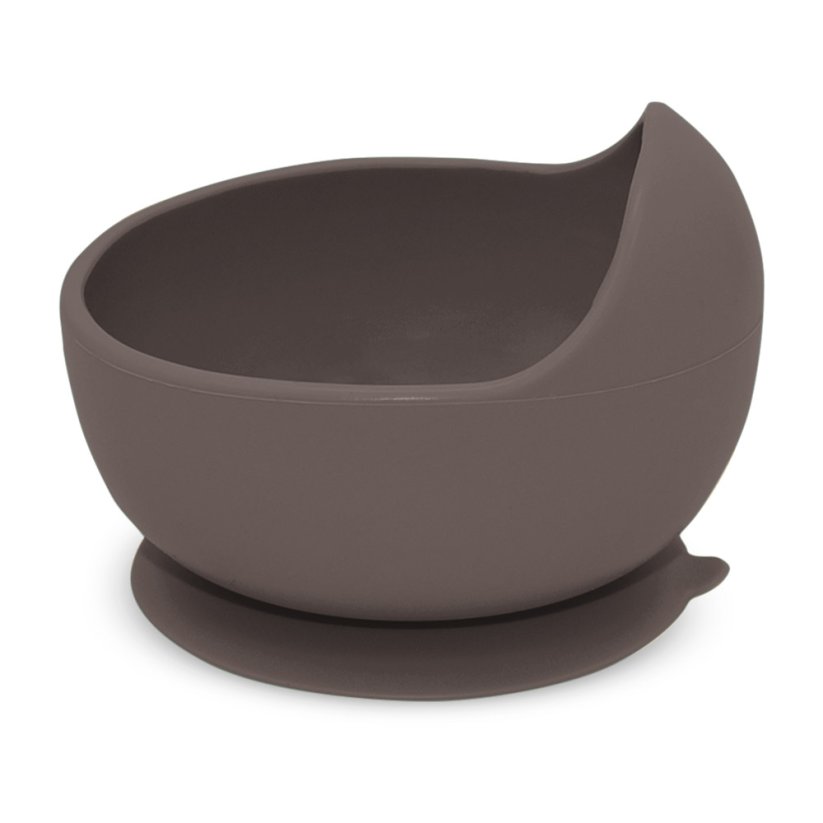 PETITE&MARS Silicone bowl with suction pad TAKE&MATCH 6m+ - Take&Match: Bitter Cocoa