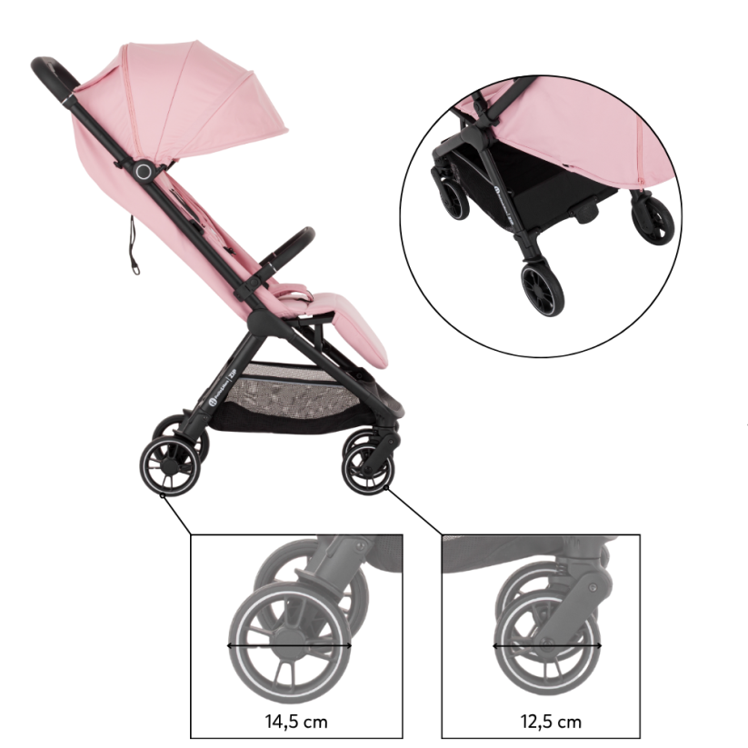 PETITE&MARS Kočík cestovný ZIP - Varianty ZIP: Smoky Anthracite