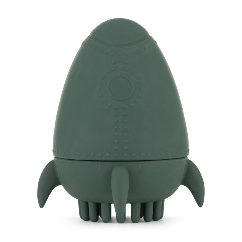 PETITE&MARS Silicone toy with shower brush Splashy Rocket 6m+