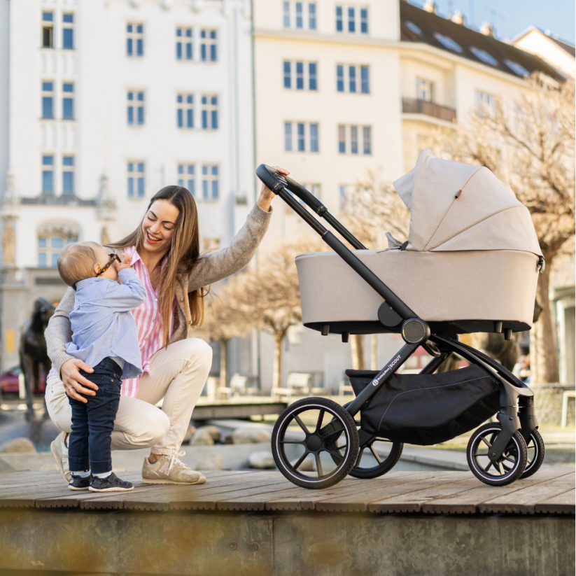 PETITE&MARS Stroller SCOUT 2in1 - Varianty Scout: Cappuccino Cream