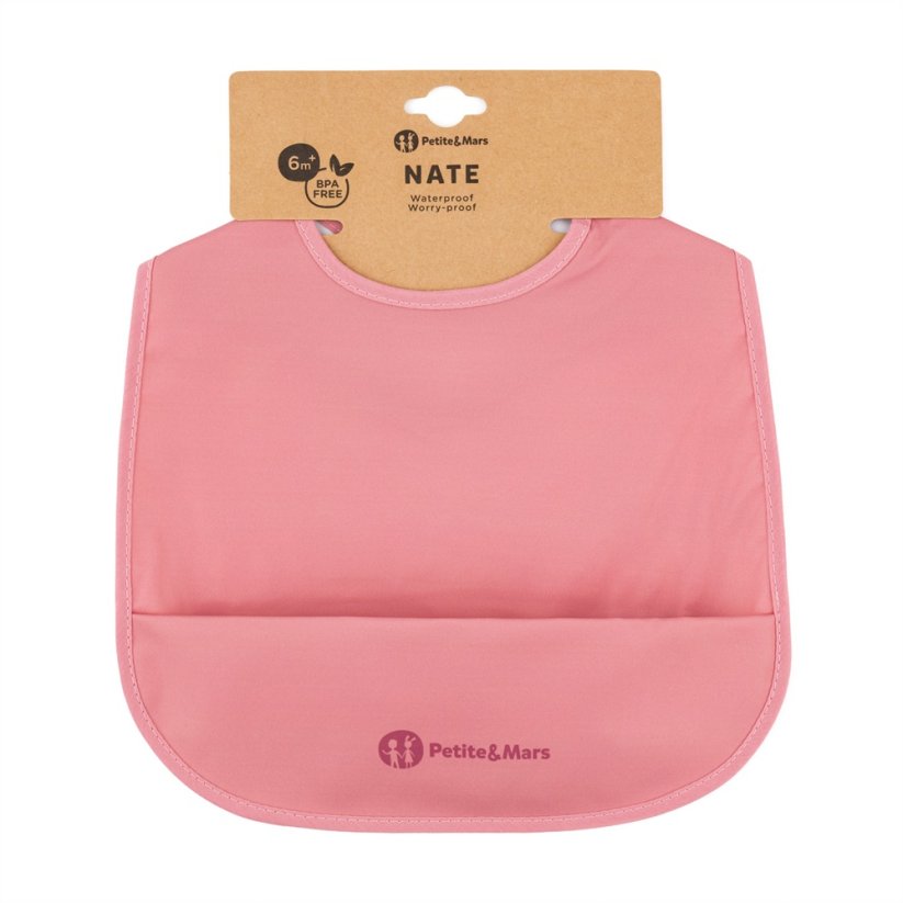 PETITE&MARS PU bib Nate Desert Sand 6m+ - Take&Match: Misty Green