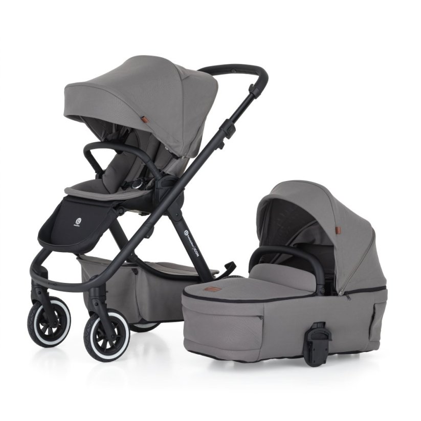 PETITE&MARS Wózek wielofunkcyjny ICON 2w1 AIR SET LITE - Warianty Icon: Mocha Beige