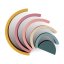 PETITE&MARS Silicone folding toy Rainbow Intense Ocher 12m+