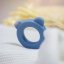 PETITE&MARS Silicone teether with rattle Beary 0m+ - Variants of  Beary: Dusty Rose