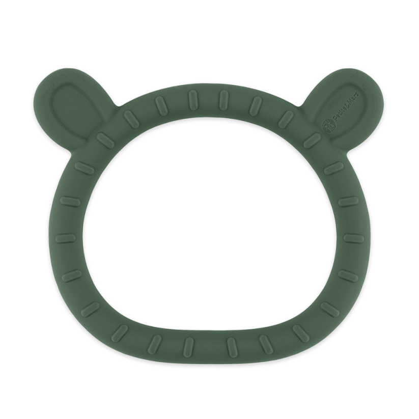 PETITE&MARS Silicone teether Teddy Misty Green 0m+