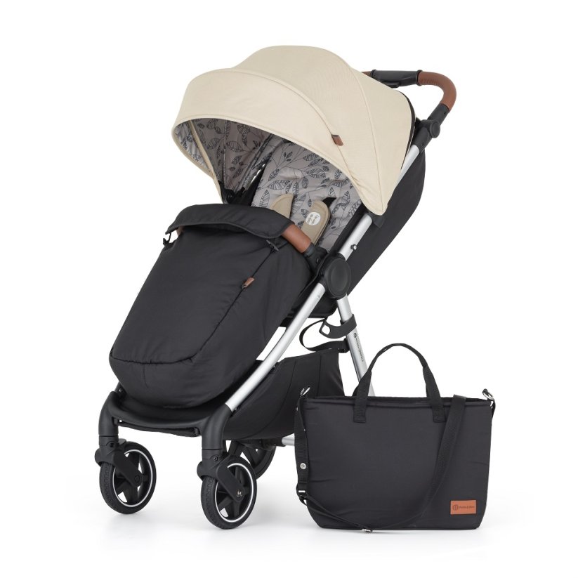 PETITE&MARS Stroller Royal3 Silver - Stroller colour: Sahara Beige
