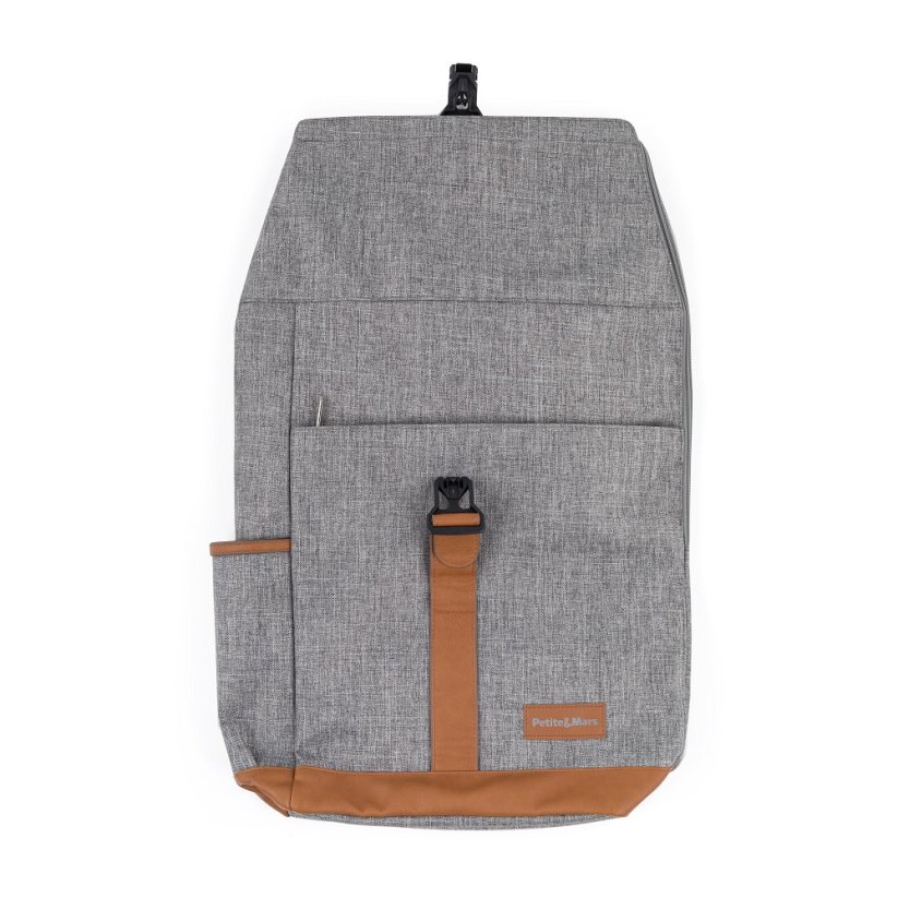 PETITE&MARS Batoh přebalovací na kočárek Jackob Ultimate Grey