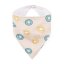 PETITE&MARS Bryndák bandana Luke 3m+ - Luke Bandana: Beige Kiwis & Misty Green