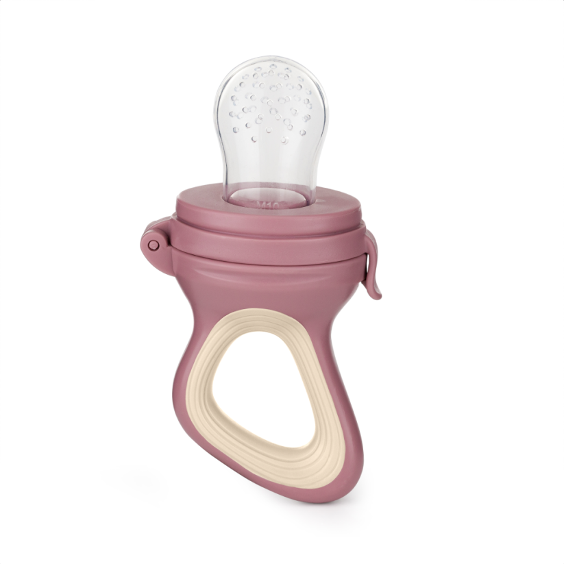 PETITE&MARS Cumlík silikónový na kŕmenie Fruzi 6m+ - Fruzi: Rose&Sand