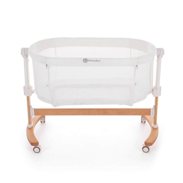 PETITE&MARS Adjustable cot with cradle function Glory 2in1 - Varianty Glory: Mocha Beige