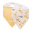 PETITE&MARS Bryndák bandana Luke 3m+ - Luke Bandana: Beige Kiwis & Misty Green