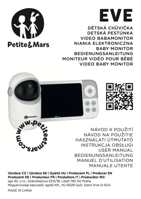 PETITE&MARS Chůvička dětská digitální EVE 5.0