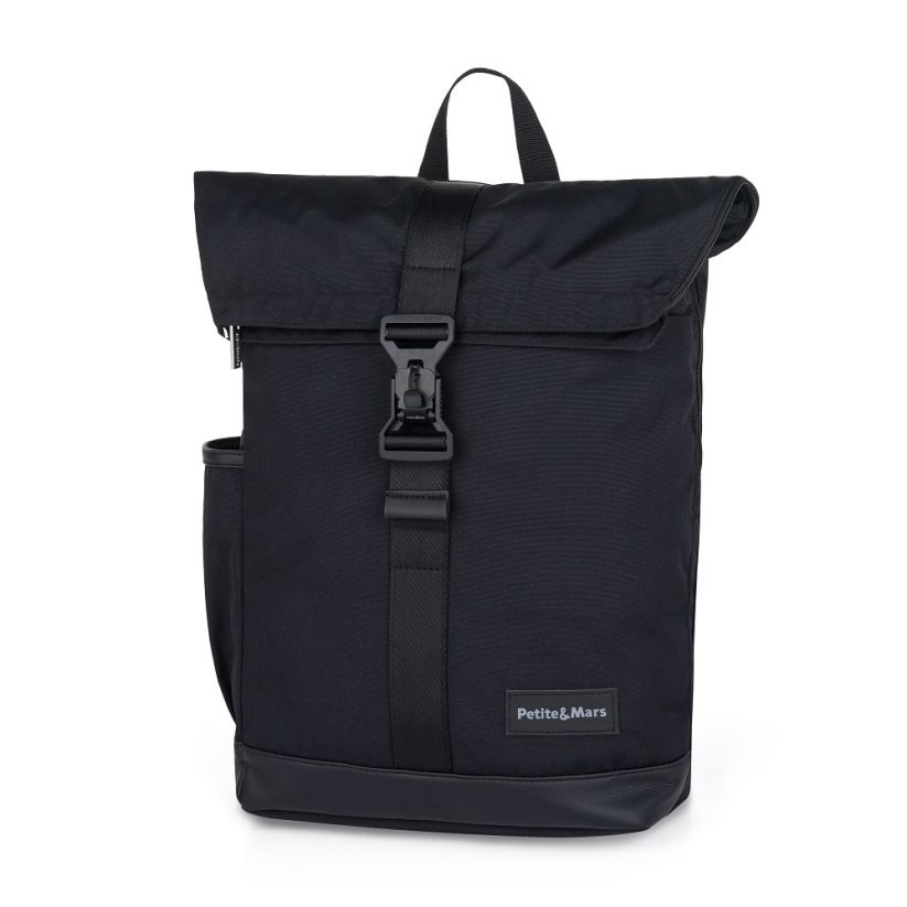PETITE&MARS Diaper Bag/Backpack for Stroller Jackob Absolute Black