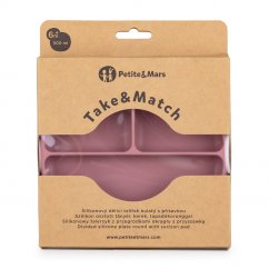 PETITE&MARS Talířek silikonový dělící kulatý Take&Match 6m+