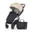 PETITE&MARS Stroller Royal3 Silver - Stroller colour: Sahara Beige