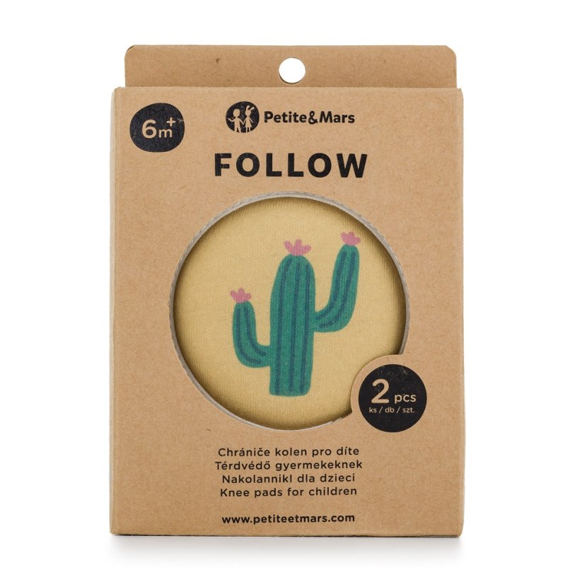 PETITE&MARS Elastic knee pads for crawling Follow - Take&Match: Intense Ochre