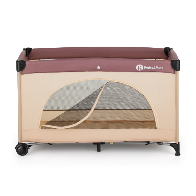 PETITE&MARS Postieľka cestovná Nyja - Varianty Nyja: Elegant Dreamlines Mocha