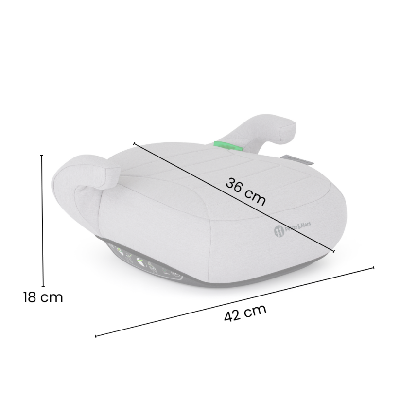 Petite&Mars Zuno Booster Seat (100–150 cm) - Varianty Zuno: Coal Black