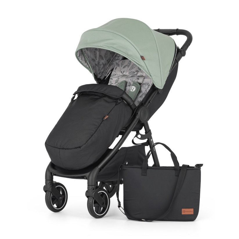 PETITE&MARS Stroller Royal3 Black - Stroller colour: Iron Green
