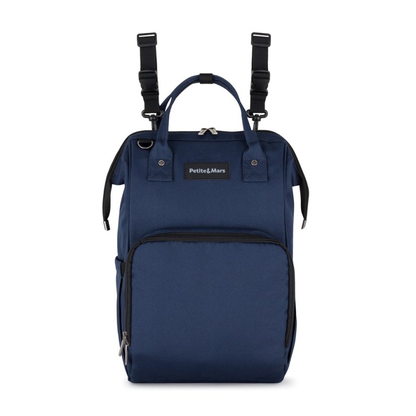PETITE&MARS Batoh přebalovací na kočárek Jack Dark Blue
