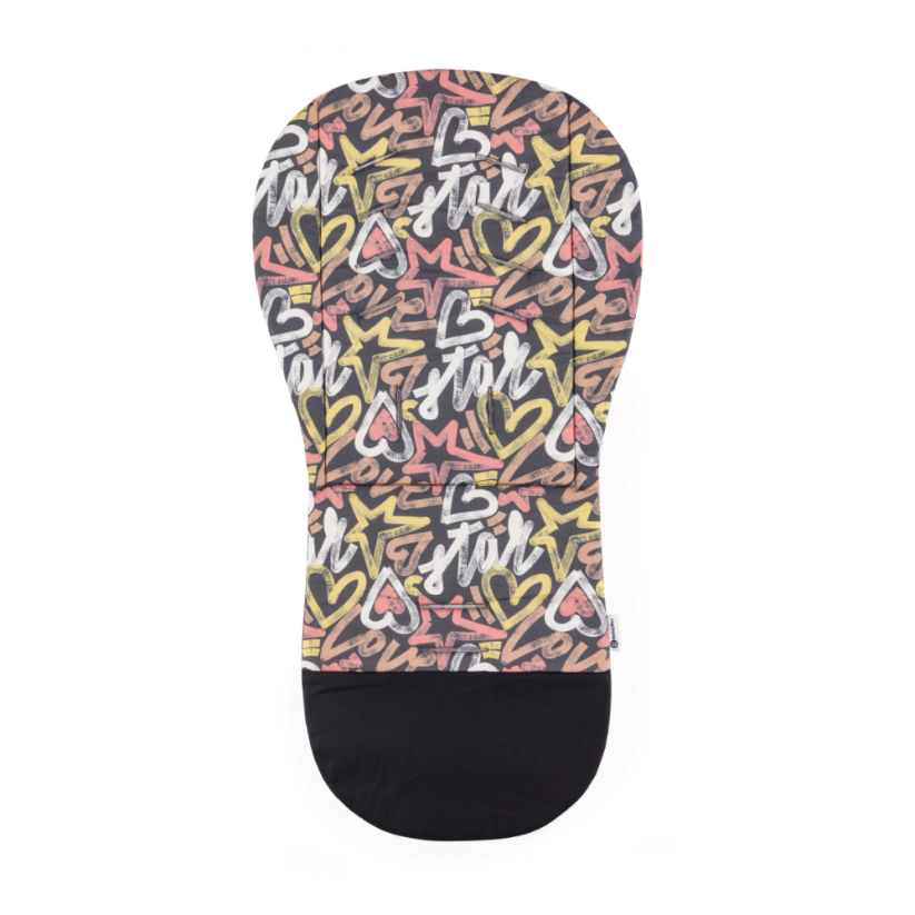 PETITE&MARS Dwustronna wkładka do wózka Foamy Urban Love