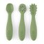 PETITE&MARS Silicone training spoons set 3 pcs Take&Match 6m+ - Take&Match: Sweet Pea