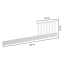 PETITE&MARS Barierka ochronna Side 120 cm White Wood
