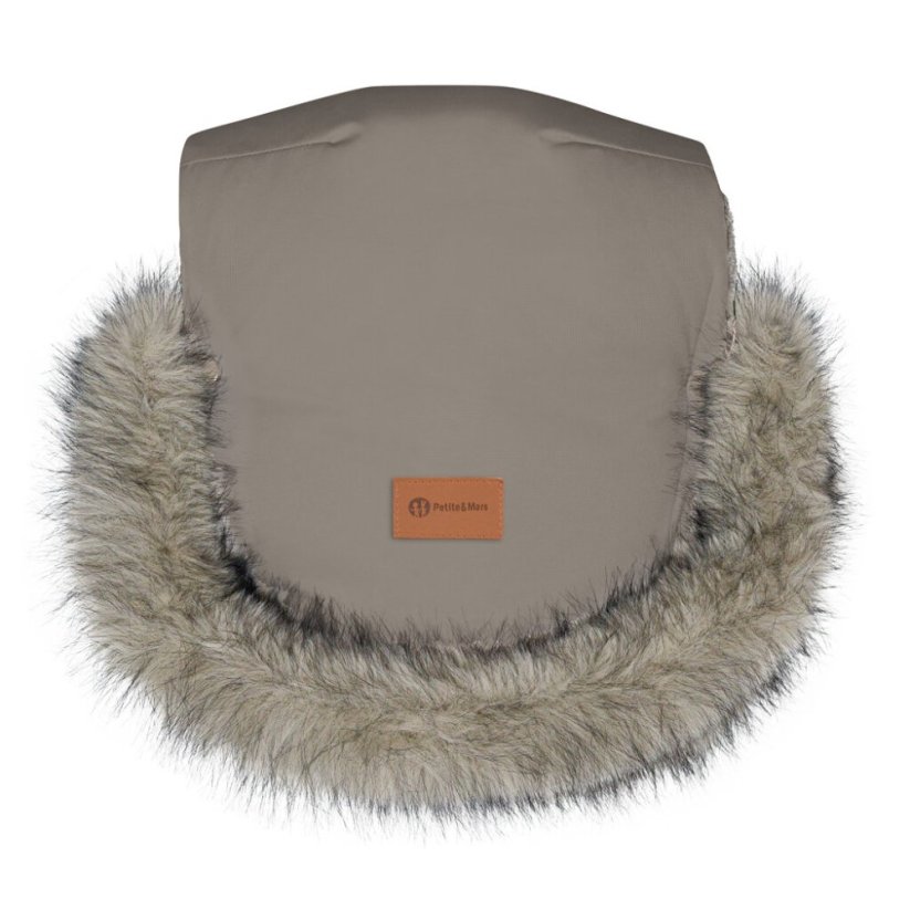 PETITE&MARS Mufka do wózka / ciepłe rękawiczki Furry - Kolory Furry: Mocha Mousse