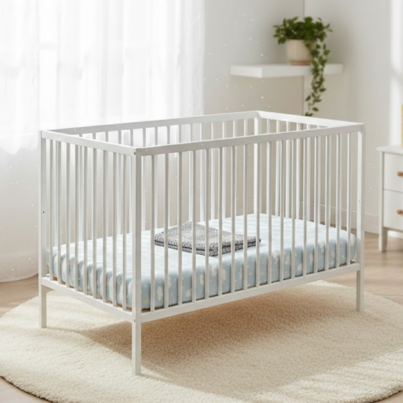 PETITE&MARS Wooden crib Nela 120 x 60 cm - Varianty Nela: White Wood