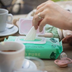 12x PETITE&MARS Wet wipes SO PURE bamboo biodegradable 56 pcs