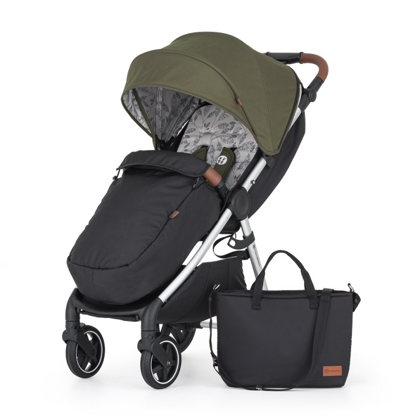 PETITE&MARS Kočík športový Royal3 Silver - Farba kočíka: Msature Olive