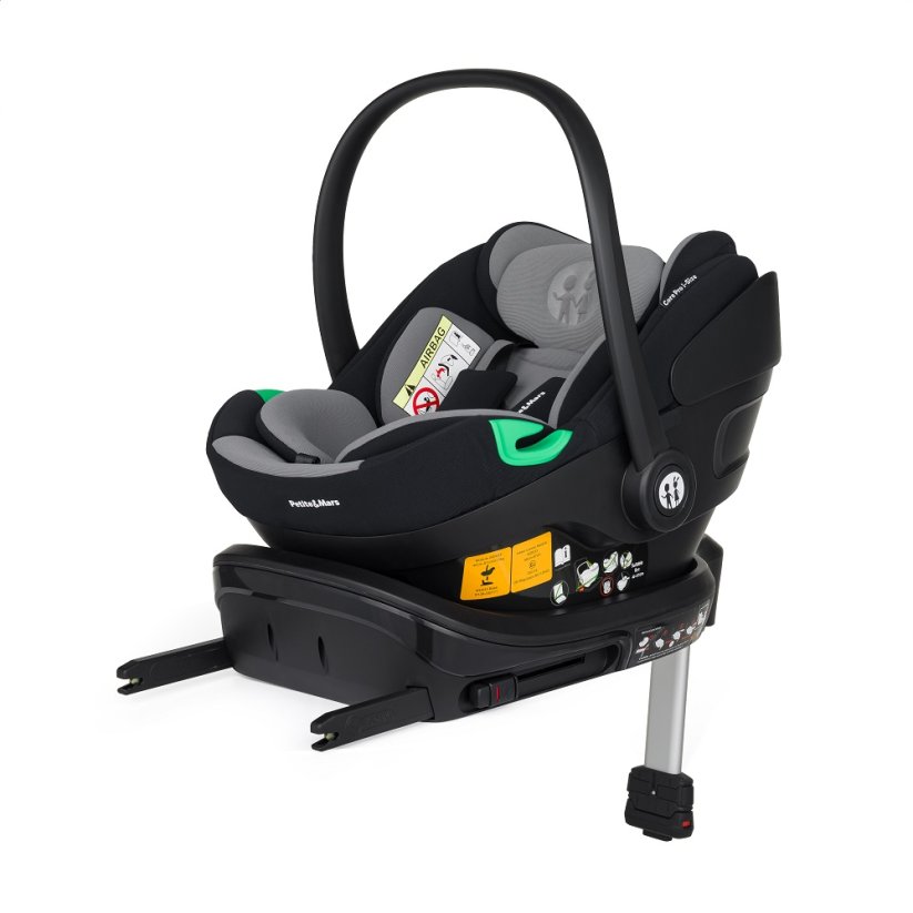 PETITE&MARS Fotelik samochodowy Core Pro i-Size Black Grey 40-87cm (0-13 kg)