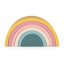 PETITE&MARS Silicone folding toy Rainbow Intense Ocher 12m+