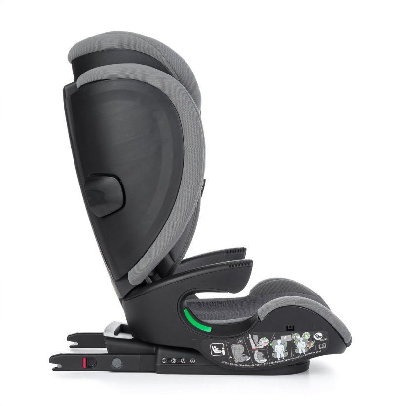 PETITE&MARS Fotelik samochodowy Fix Elite Pro i-Size 100-150 cm (15-36 kg) - Kolory Flex/Elite: Black Air