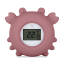 PETITE&MARS Silicone digital water thermometer Crab Caleb Dusty Rose 0m+