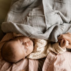 PETITE&MARS Sada plienok bambusová mušelínová 3ks Moussy Total White