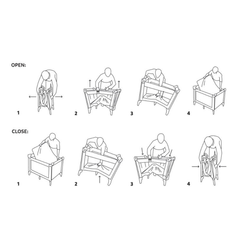 PETITE&MARS Cestovní postýlka Koot Lite - Varianty Koot Lite: Dark Grey