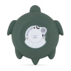 PETITE&MARS Silicone water thermometer Turtle Terry Misty Green 0m+