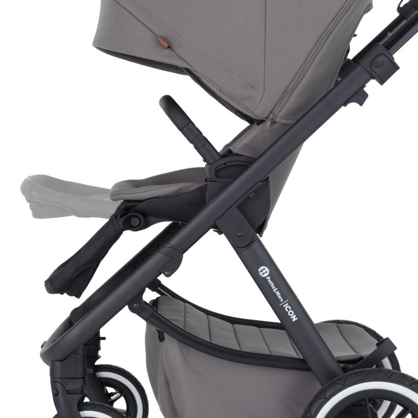 PETITE&MARS Wózek wielofunkcyjny ICON 2w1 AIR SET LITE - Warianty Icon: Mocha Beige
