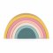 PETITE&MARS Silicone folding toy Rainbow Intense Ocher 12m+