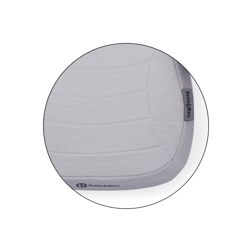 Petite&Mars Zuno Booster Seat (100–150 cm) - Varianty Zuno: Coal Black